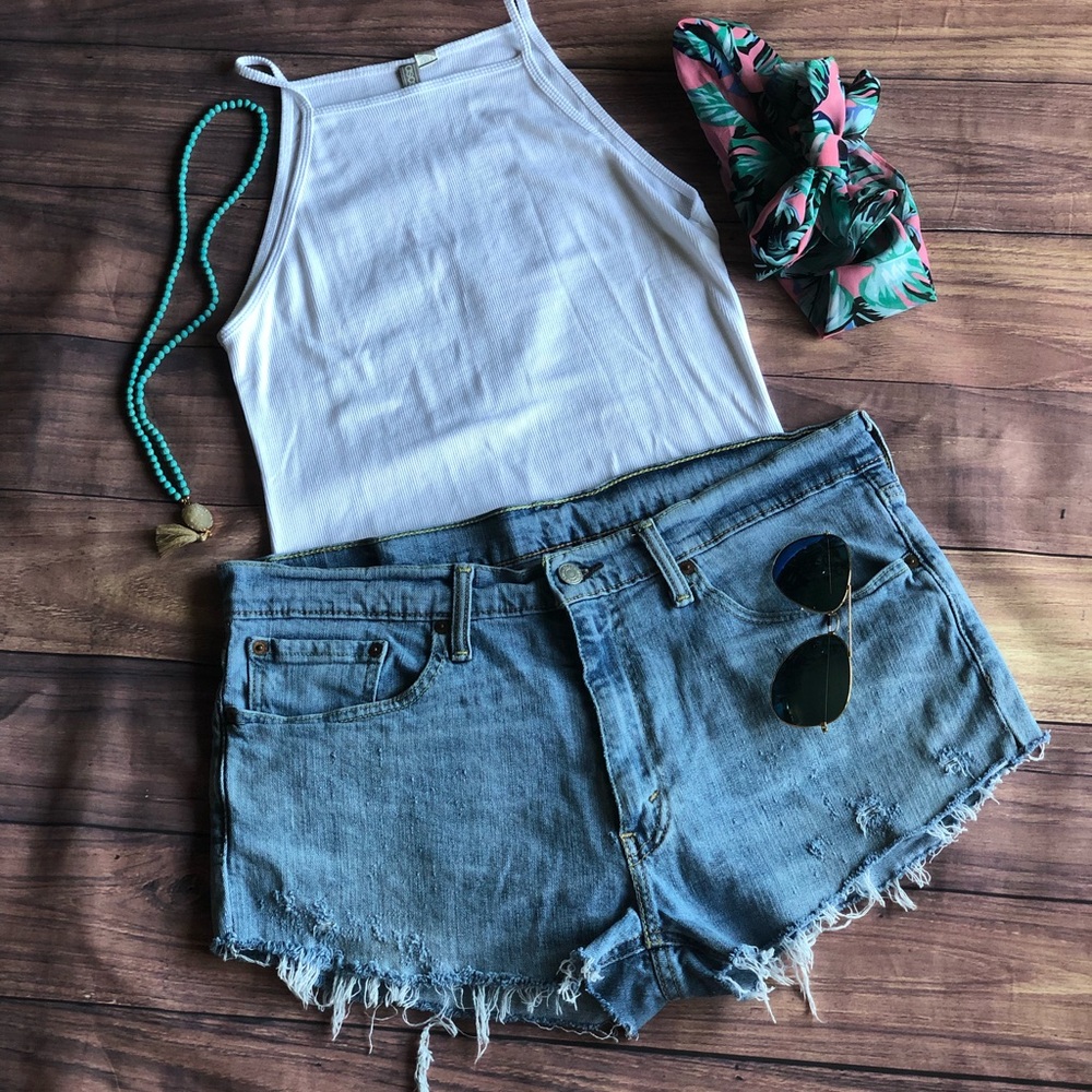 Vintage Levi 541 High Waisted Cut Off Shorts!